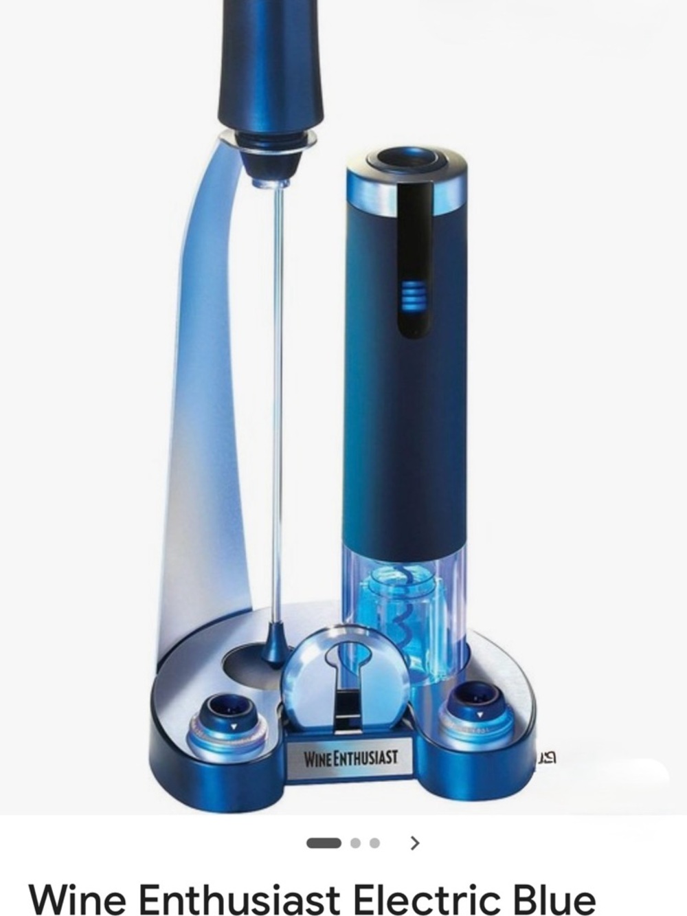 Electric Wine Opener Set - Black & Silver